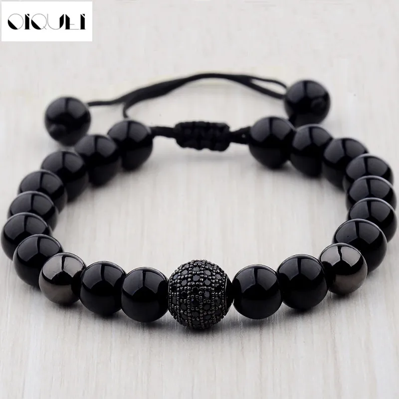 OIQUEI 2018 New Adjustable Bracelet Men 10mm Micro Pave Natural Stone Beads Charm Bangles Trend Strand Bracelets Jewelry Gift
OIQUEI 2018 New Adjustable Bracelet Men 10mm Micro Pave Natural Stone Beads Charm Bangles Trend Strand Bracelets Jewelry Gift
