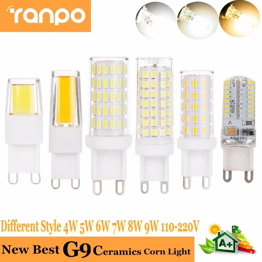 LED Corn Bulb G9 COB SMD Ceramic 6W 7W 8W 9W Replace Halogen Lamp Light Chandelier Lamparda Lighting AC 110V 220V
LED Corn Bulb G9 COB SMD Ceramic 6W 7W 8W 9W Replace Halogen Lamp Light Chandelier Lamparda Lighting AC 110V 220V
