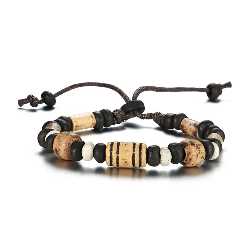 Wood Beads Men Bracelets Adjustable Bangles Natural Vintage Ethnic Wrist Bands for Male Couple Fashion Jewelry Accessories Gift
Wood Beads Men Bracelets Adjustable Bangles Natural Vintage Ethnic Wrist Bands for Male Couple Fashion Jewelry Accessories Gift