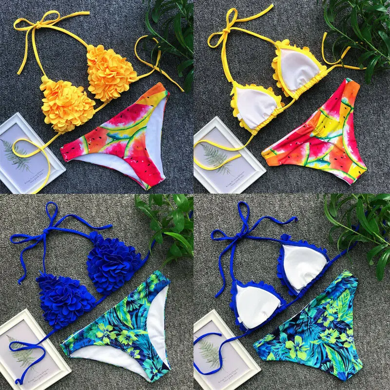 2019 New Women Petal Padded Bikini Set Swimsuit Bathing Suit Sexy Swimwear Floral Bikini Set
2019 New Women Petal Padded Bikini Set Swimsuit Bathing Suit Sexy Swimwear Floral Bikini Set