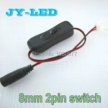 10pcs/lot 8mm 2pin Switch LED Connector With DC Female Adapter 33cm Length For 3528 LED Strip and Power Supply Connecting
10pcs/lot 8mm 2pin Switch LED Connector With DC Female Adapter 33cm Length For 3528 LED Strip and Power Supply Connecting