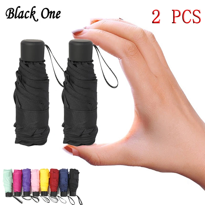2 PCS 180g Small Fashion Folding Umbrella Rain Women Men Mini Pocket Parasol Girls Anti-UV Waterproof Portable Travel UMBRELLAS
2 PCS 180g Small Fashion Folding Umbrella Rain Women Men Mini Pocket Parasol Girls Anti-UV Waterproof Portable Travel UMBRELLAS