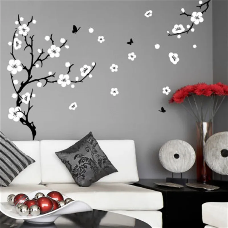 J4 Plum Blossom Tree Wall Stickers Vinyl Art Decals Professionally made with NO white outer edges/borders
J4 Plum Blossom Tree Wall Stickers Vinyl Art Decals Professionally made with NO white outer edges/borders