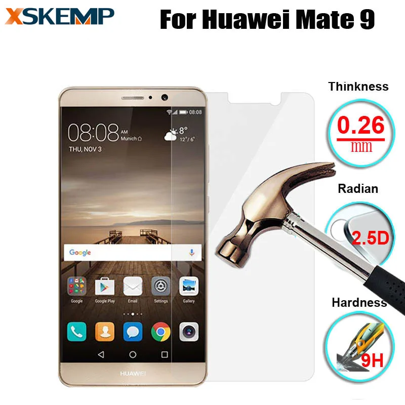 Прозрачная пленка из закаленного стекла для Huawei Mate 9 Взрывозащищенная