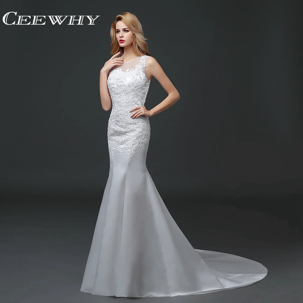 CEEWHY Sleeveless White Embroidery Wedding Dresses Women Court Train Trumpet Mermaid Wedding Dress Casamento Vestidos de Novia
CEEWHY Sleeveless White Embroidery Wedding Dresses Women Court Train Trumpet Mermaid Wedding Dress Casamento Vestidos de Novia