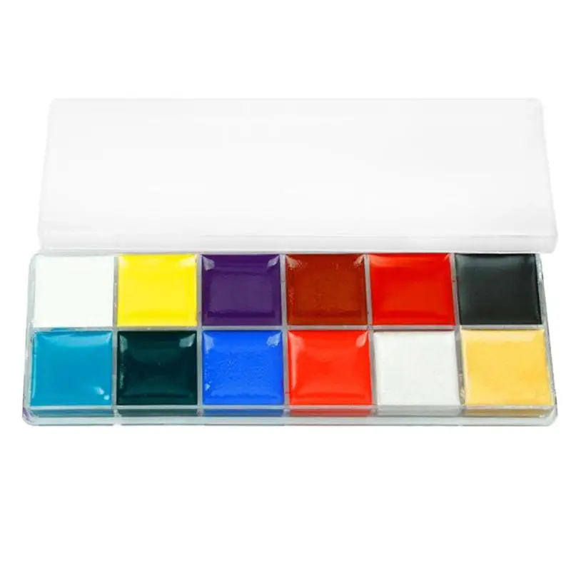 12 Color Flash Tattoo Face Body Paint Oil Art Football Game Party Carnival Fancy Event Dress Beauty Makeup Body Painting Tool
12 Color Flash Tattoo Face Body Paint Oil Art Football Game Party Carnival Fancy Event Dress Beauty Makeup Body Painting Tool
