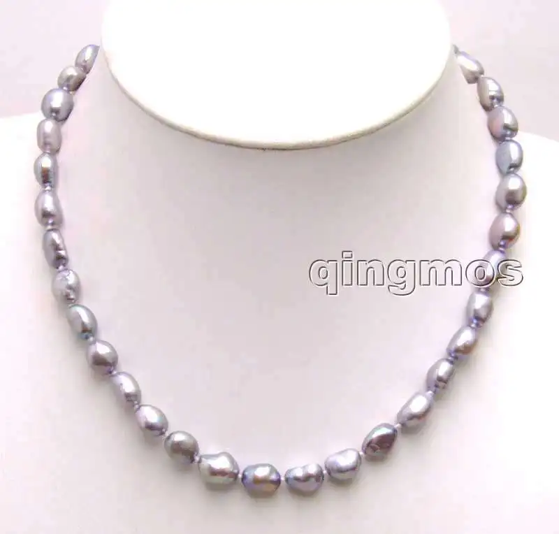 Big 7-9mm Dark Gray BAROQUE natural Freshwater PEARL 17" Necklace -5851 Wholesale/retail Free shipping
Big 7-9mm Dark Gray BAROQUE natural Freshwater PEARL 17" Necklace -5851 Wholesale/retail Free shipping