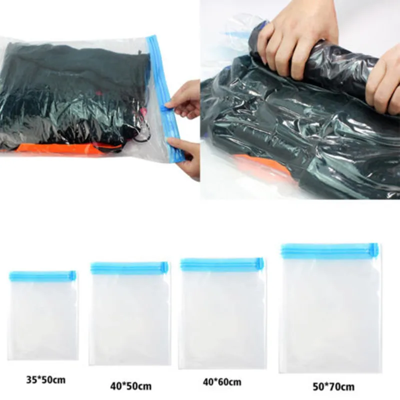 Space Saving Vacuum Compression Travel Storage Bags Clothes Socks Transparent Organizer Bag
Space Saving Vacuum Compression Travel Storage Bags Clothes Socks Transparent Organizer Bag