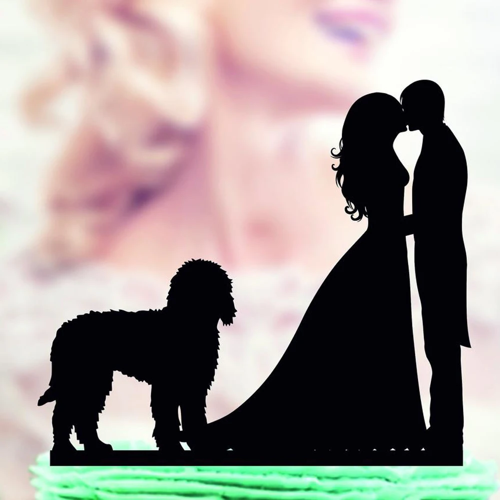 Семья свадьба невеста и жених с собакой Goldendoodle силуэт торт Топпер, пара свадебный торт Топпер, смешные торт Топпер
Семья свадьба невеста и жених с собакой Goldendoodle силуэт торт Топпер, пара свадебный торт Топпер, смешные торт Топпер