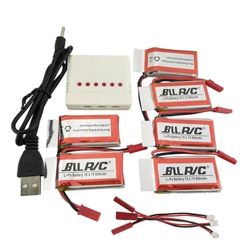 BLLRC 6PCS 3.7V 800mah lithium battery co-charger MJX X400 X300C X800 X500 HJ819 X25 JXD509G HS110 HS200 HS120 HS130
BLLRC 6PCS 3.7V 800mah lithium battery co-charger MJX X400 X300C X800 X500 HJ819 X25 JXD509G HS110 HS200 HS120 HS130