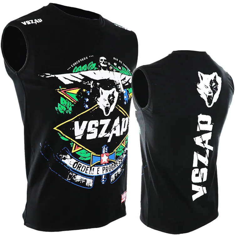 VSZAP RIO SPIRIT Combat fitness vest sleeveless T-shirt MMA Thai boxing martial arts summer men's fight sanda.
VSZAP RIO SPIRIT Combat fitness vest sleeveless T-shirt MMA Thai boxing martial arts summer men's fight sanda.