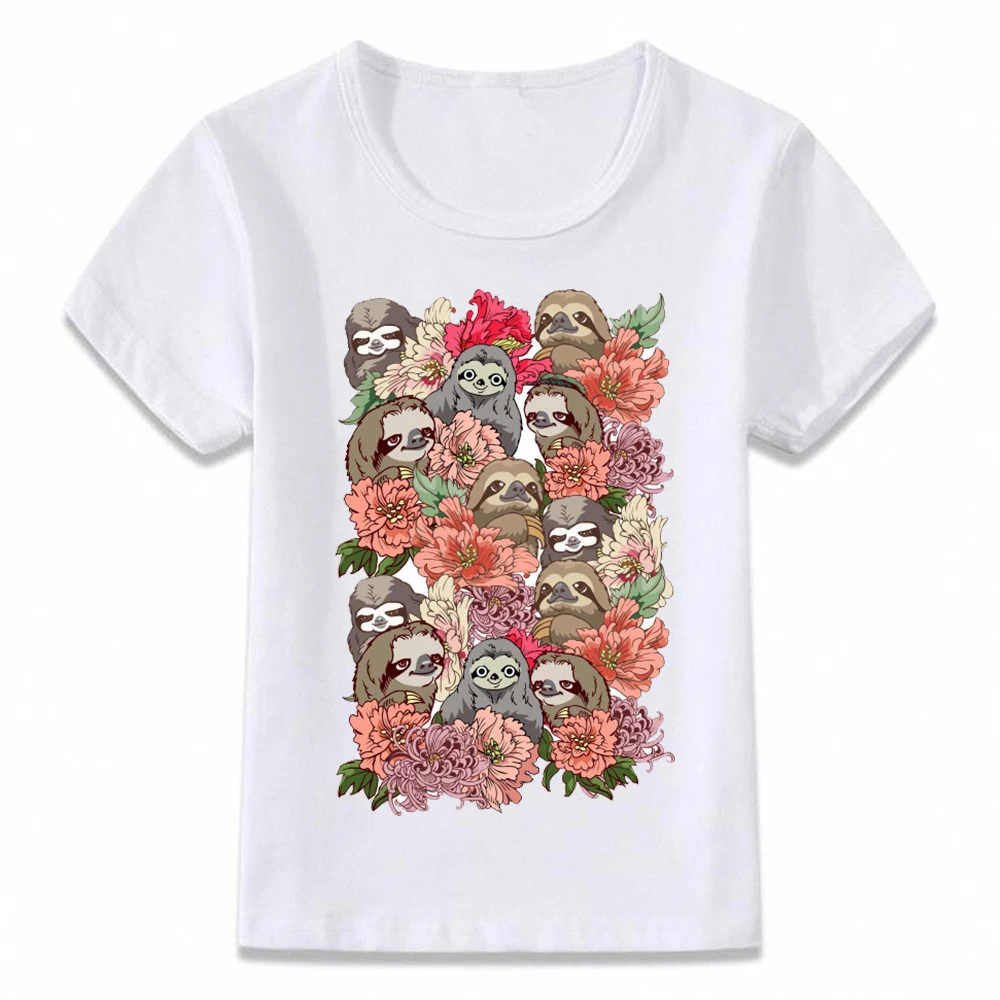 Kids Clothes T Shirt Floral Sloth Children T-shirt for Boys and Girls Toddler Shirts Tee oal137
Kids Clothes T Shirt Floral Sloth Children T-shirt for Boys and Girls Toddler Shirts Tee oal137