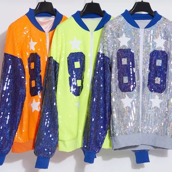 3 Color Actual New Girl Hip-hop Letter 88 Long Sleeve Show Suit Street Trendsetter Zipper Baseball Shirt Jacket Cheerleading
3 Color Actual New Girl Hip-hop Letter 88 Long Sleeve Show Suit Street Trendsetter Zipper Baseball Shirt Jacket Cheerleading