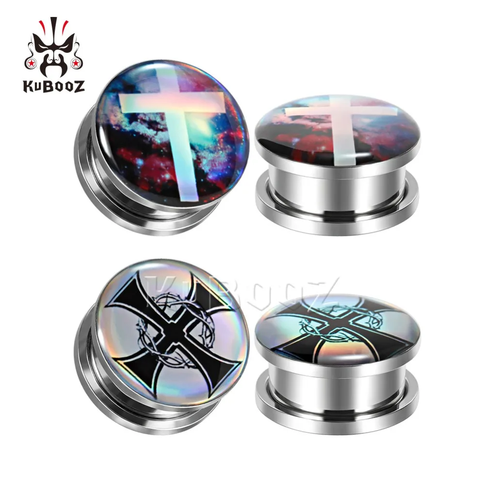 Kubooz Cross Piercing Body Jewelry Ear Plugs Tunnels Expander Logo Gauges Earrings Extender Ear Plugs Stainless Steel Jewelry
Kubooz Cross Piercing Body Jewelry Ear Plugs Tunnels Expander Logo Gauges Earrings Extender Ear Plugs Stainless Steel Jewelry