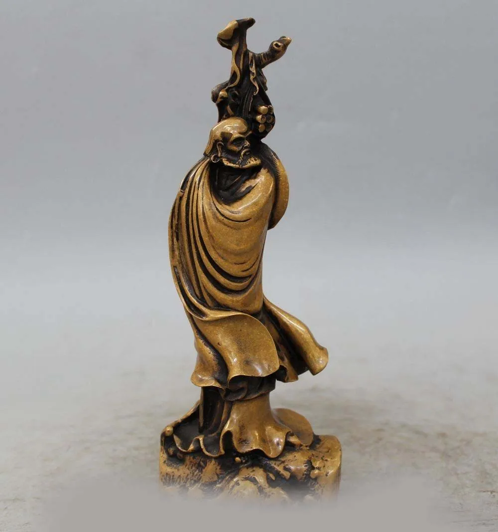 9" Chinese Buddhism Bronze Arhat Seat Damo Bodhidharma Dharma Buddha Statue
9" Chinese Buddhism Bronze Arhat Seat Damo Bodhidharma Dharma Buddha Statue