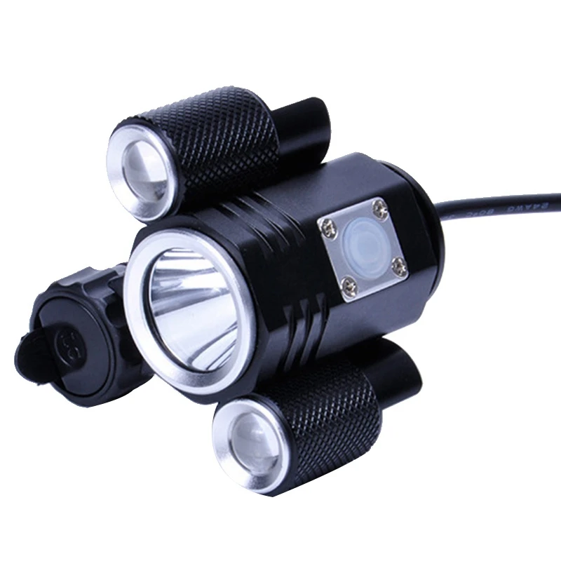 Bicycle Headlights Three Lights Mountain Bicycle Night Riding Equipment Bicycle Accessories Strong Light Waterproof Long-Range
Bicycle Headlights Three Lights Mountain Bicycle Night Riding Equipment Bicycle Accessories Strong Light Waterproof Long-Range
