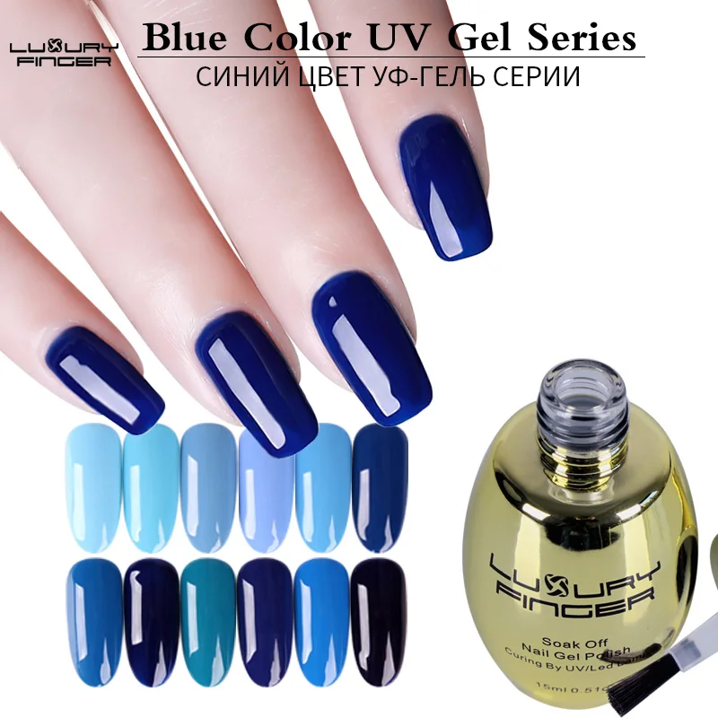 Luxury Finger 1x Pure Blue Color UV Gel Nail Polish Fast Dry Resin 15ml Varnish UV LED Gellak Soak off Lacquer Nail Art Manicure
Luxury Finger 1x Pure Blue Color UV Gel Nail Polish Fast Dry Resin 15ml Varnish UV LED Gellak Soak off Lacquer Nail Art Manicure