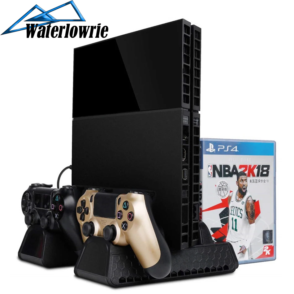 For PS4/PS4 Slim/PS4 PRO Vertical Stand with Cooling Fan Cooler Dual Controller Charger Charging Station for SONY Playstation 4
For PS4/PS4 Slim/PS4 PRO Vertical Stand with Cooling Fan Cooler Dual Controller Charger Charging Station for SONY Playstation 4