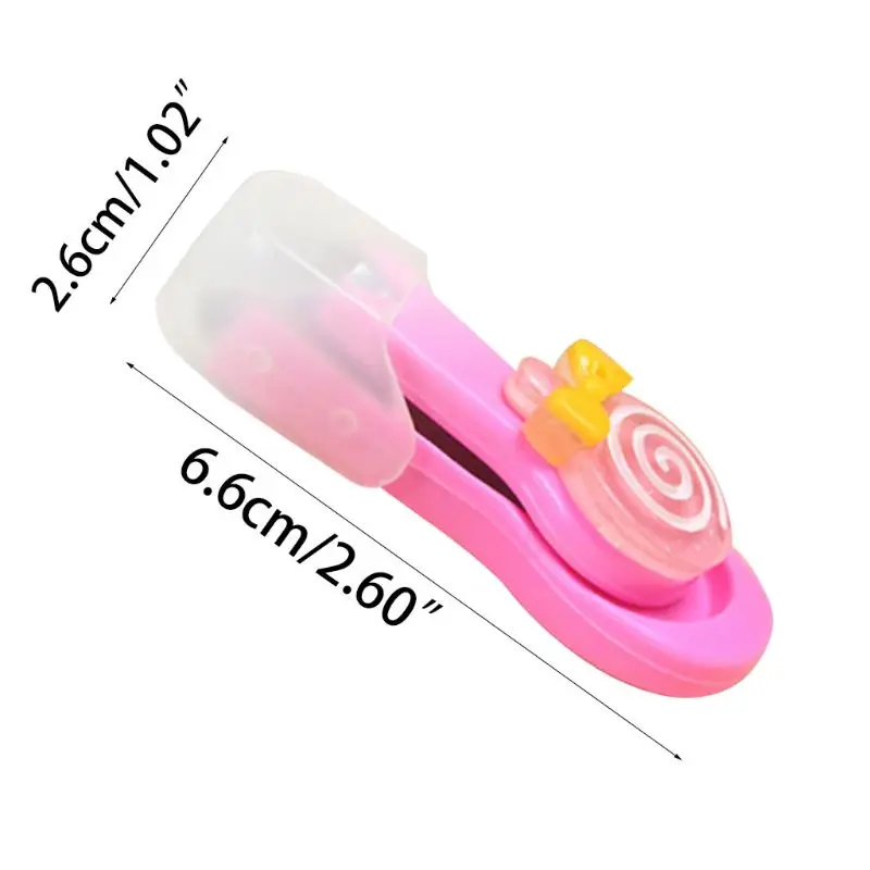 Korean Style Kids Cute Candy Color Cartoon Lollipop Nail Clippers Pedicure Manicure Trimmer Cutter Plastic Grip Handled Scissor | Красота и