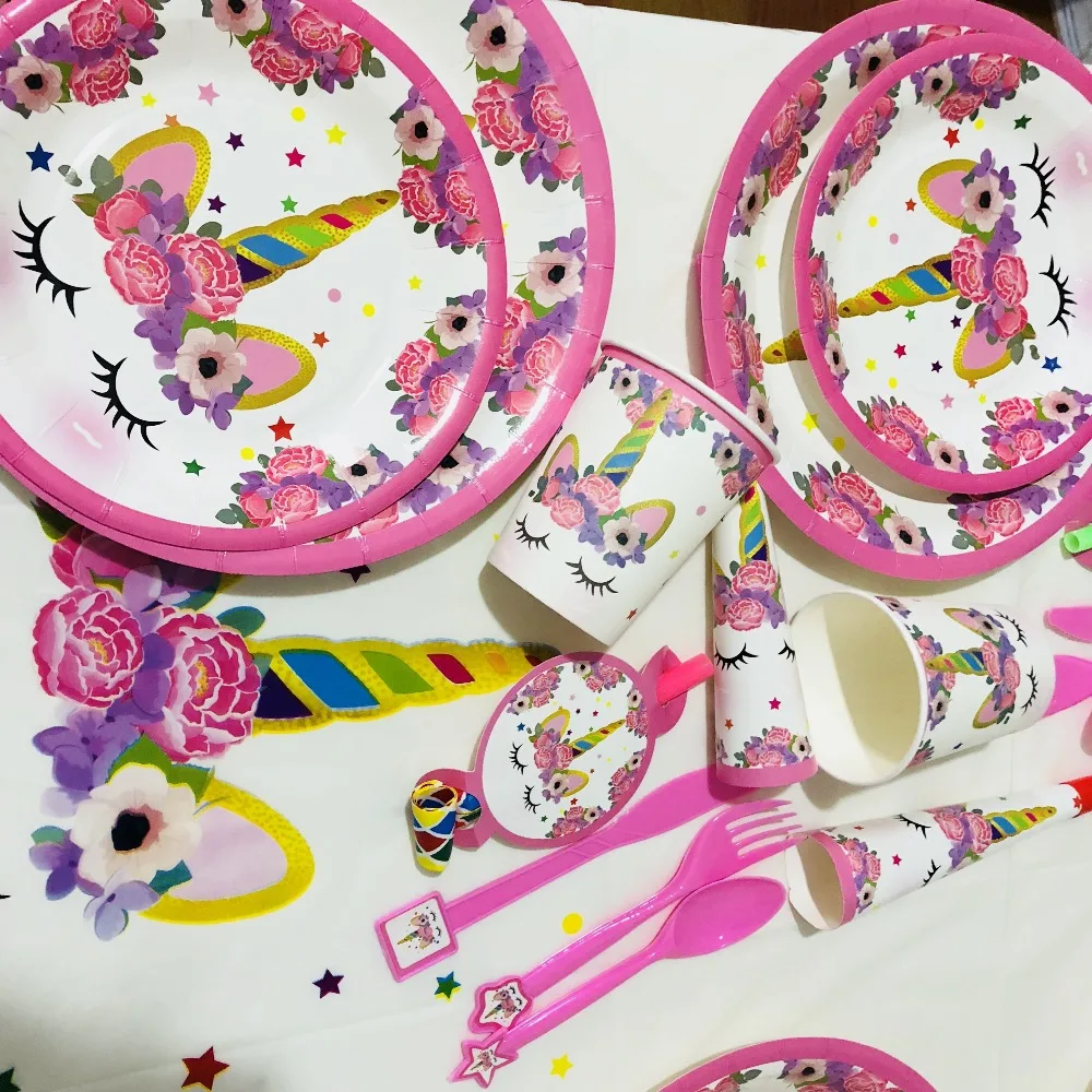 Omilut Birthday Party Disposable Tableware Set Unicorn Party Paper Plate Cup Napkin Hat Tablecloth Kids Happy Birthday Supplies
Omilut Birthday Party Disposable Tableware Set Unicorn Party Paper Plate Cup Napkin Hat Tablecloth Kids Happy Birthday Supplies
