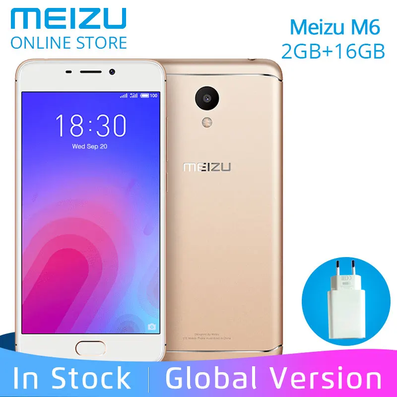 Origianl Meizu M6 2 GB 16 M711H Глобальный Версия 4G LTE сотовый телефон MT6750 Octa Core 5 дюйма 2.5D