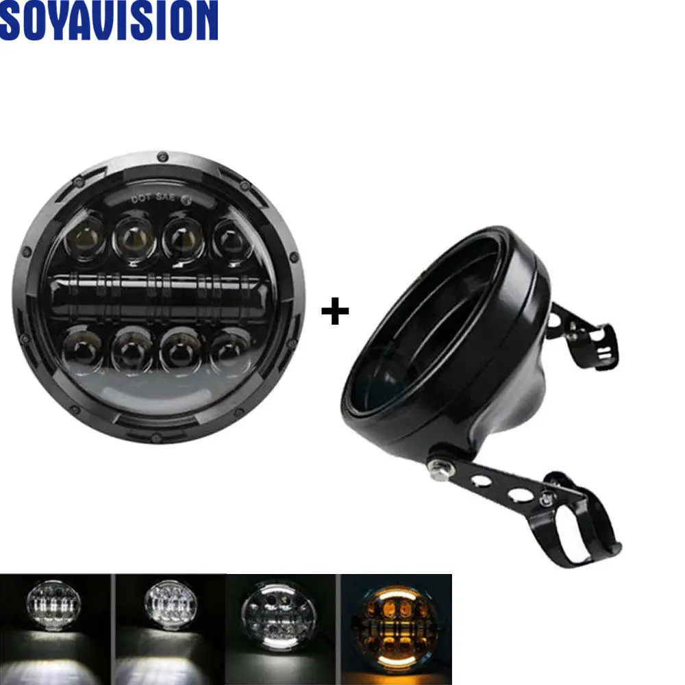 12V 12V 7 Inch Motorcycle Bike Round Headlight H4 HeadLamp Side Mount Style For Honda Kawasaki Suzuki Yamaha Harley Headlights
12V 12V 7 Inch Motorcycle Bike Round Headlight H4 HeadLamp Side Mount Style For Honda Kawasaki Suzuki Yamaha Harley Headlights