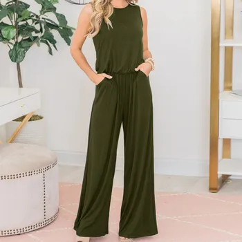Streetwear Solid Color Rompers Womens Jumpsuit Summer Loose Pocket Playsuit Casual Wide Leg Overalls
Streetwear Solid Color Rompers Womens Jumpsuit Summer Loose Pocket Playsuit Casual Wide Leg Overalls