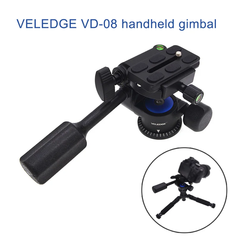 Tripod Fluid Drag Pan Head with Handle 1/4 Quick Release Ball Head for DSLR Cameras JLRJ88
Tripod Fluid Drag Pan Head with Handle 1/4 Quick Release Ball Head for DSLR Cameras JLRJ88
