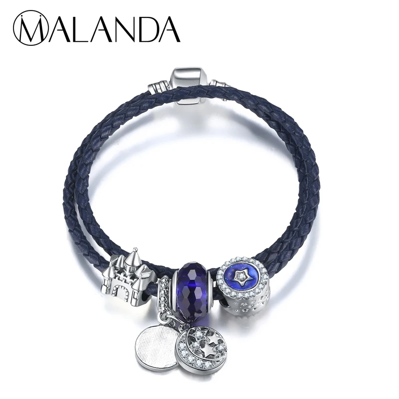 MALANDA Brand Fashion Crystal Ball Beans Double Circle Rope Chain Charm Bracelets Bangles Women Wedding Jewelry Christmas Gift
MALANDA Brand Fashion Crystal Ball Beans Double Circle Rope Chain Charm Bracelets Bangles Women Wedding Jewelry Christmas Gift