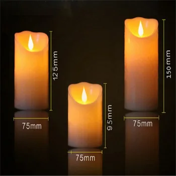 Flameless LED Pillar Candle Set - Moving Wick Electric Candles Wedding Xmas Party Home Decor
Flameless LED Pillar Candle Set - Moving Wick Electric Candles Wedding Xmas Party Home Decor