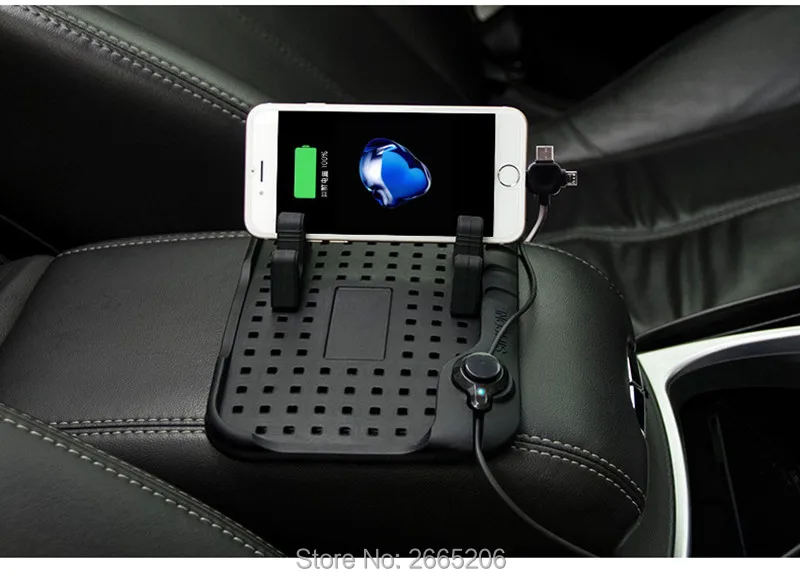 Accessories Multi-functional Car Navigation Mobile Phone Anti-Slip Mat USB Charger for Jeep wrangler grand cherokee compass |