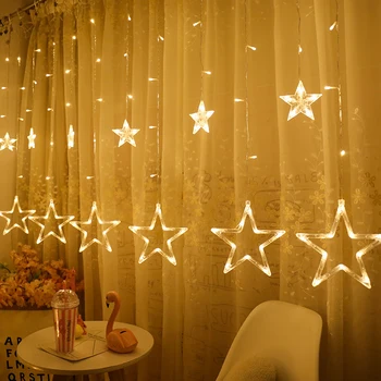 8 Modes 3m RGB LED Curtain String Lights Shopwindow Fairy Star String Holiday Lights Wedding Valentine's Day Bedroom Decor
8 Modes 3m RGB LED Curtain String Lights Shopwindow Fairy Star String Holiday Lights Wedding Valentine's Day Bedroom Decor