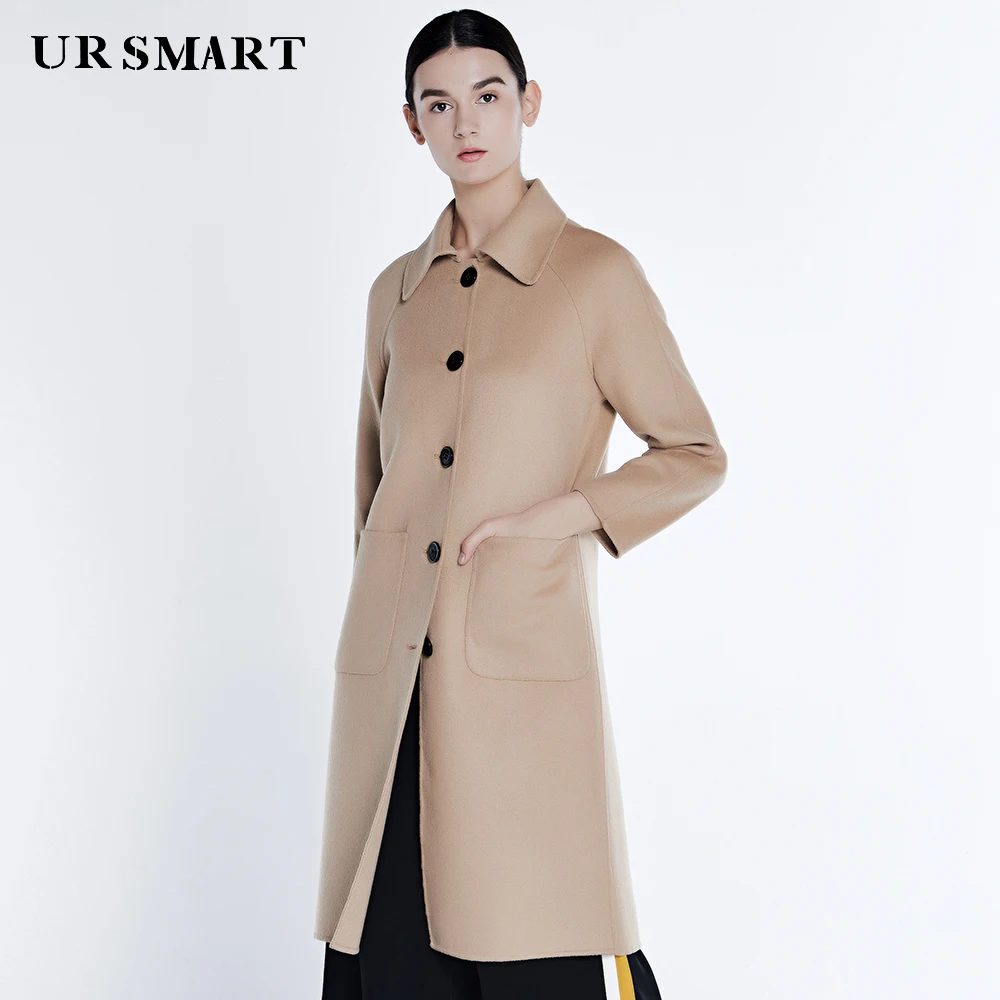 URSMART Single-breasted long double zero cashmere product of camel's hair coat female autumn/winter fashion female woolen clot
URSMART Single-breasted long double zero cashmere product of camel's hair coat female autumn/winter fashion female woolen clot