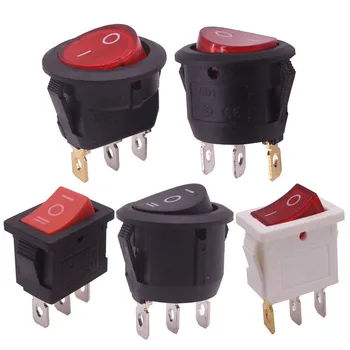 5pcs 5 Styles 3 Pins Rocker Switch Semi-circular Round Square 10A 250V 10A 125V AC Read Carefully Before Buying Wholesale Switch
5pcs 5 Styles 3 Pins Rocker Switch Semi-circular Round Square 10A 250V 10A 125V AC Read Carefully Before Buying Wholesale Switch