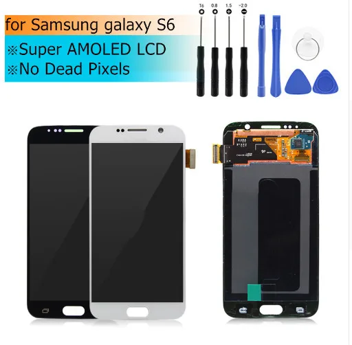 For Samsung galaxy S6 LCD Display Touch Screen Digitizer G920i G920P G920f G920V G920A G920W8 Super AMOLED LCD Repair Parts
For Samsung galaxy S6 LCD Display Touch Screen Digitizer G920i G920P G920f G920V G920A G920W8 Super AMOLED LCD Repair Parts