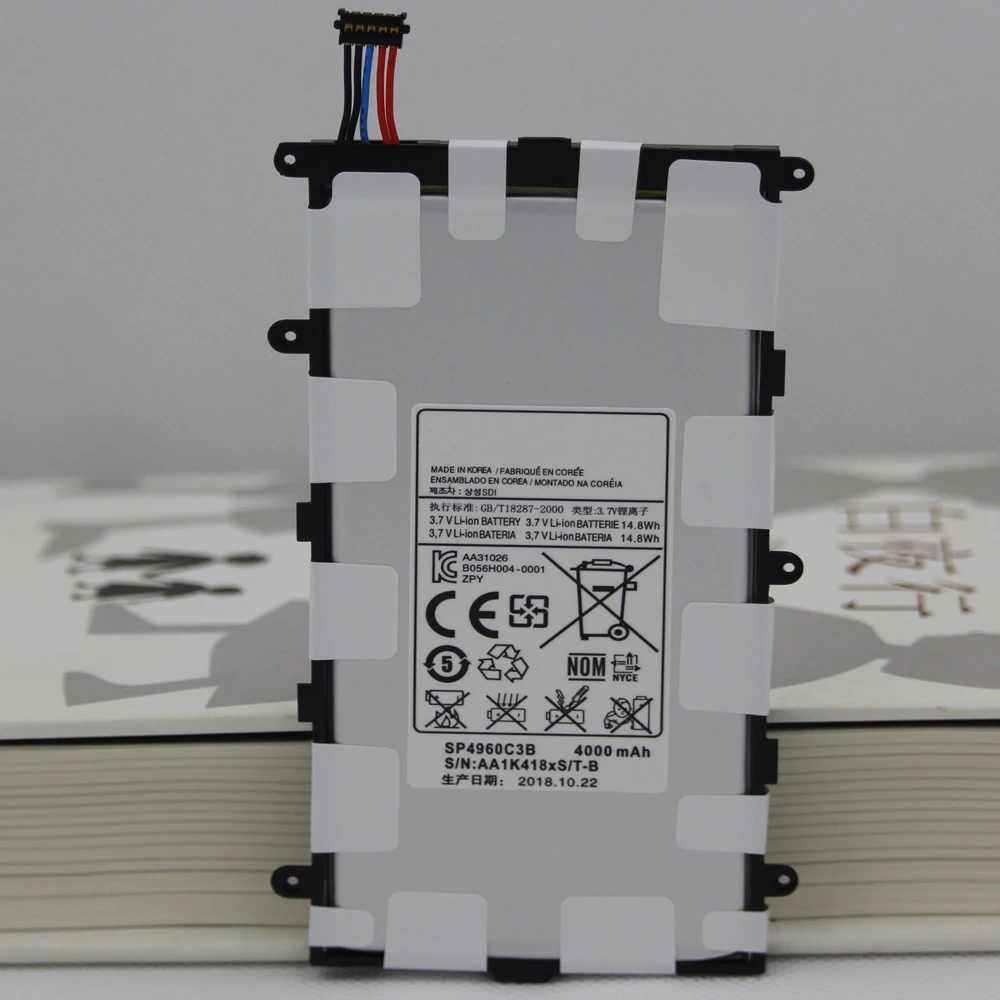 2pcs/lot 4000mah SP4960C3B Built-in Battery Batterie For Samsung Galaxy Tab 2 7.0 & 7.0 Plus GT-P3100 P3100 P3110 P6200
2pcs/lot 4000mah SP4960C3B Built-in Battery Batterie For Samsung Galaxy Tab 2 7.0 & 7.0 Plus GT-P3100 P3100 P3110 P6200