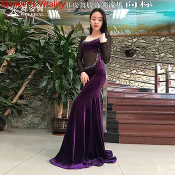 Women Belly Dance Clothes Girls Professional Dance Suit Senior Stones Long Sleeves Dress Latin Dance Clothing Dress M,L for Gril
Women Belly Dance Clothes Girls Professional Dance Suit Senior Stones Long Sleeves Dress Latin Dance Clothing Dress M,L for Gril