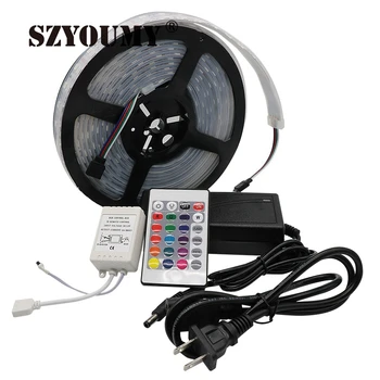 SZYOUMY DC12V 120leds/M RGB Led Strip5050 5m/Reel Double Row Color Change RGB Led Tape Light IP67 Waterproof 44 Key Remote
SZYOUMY DC12V 120leds/M RGB Led Strip5050 5m/Reel Double Row Color Change RGB Led Tape Light IP67 Waterproof 44 Key Remote