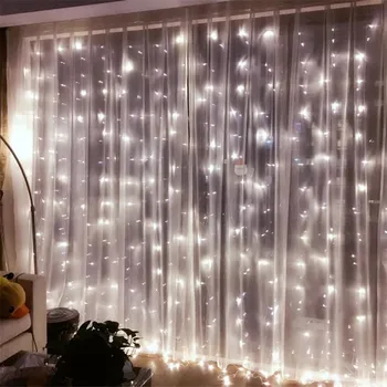 ANBLUB New Year 3M x 3M LED Window Curtain String Light Outdoor 8 Mode 300led Fairy lights For Christmas Wedding Home Decoration
ANBLUB New Year 3M x 3M LED Window Curtain String Light Outdoor 8 Mode 300led Fairy lights For Christmas Wedding Home Decoration