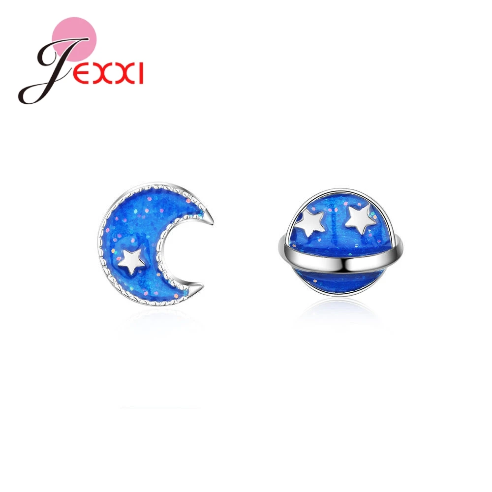 Handmade Fashion Charm Design 925 Sterling Silver Small Blue Moon Earth Star Stud Earrings For Women Party Decoration
Handmade Fashion Charm Design 925 Sterling Silver Small Blue Moon Earth Star Stud Earrings For Women Party Decoration