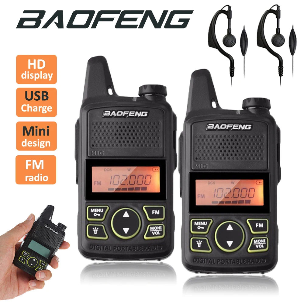2pcs Baofeng T1 Walkie Talkie BF-T1 Mini Two Way Ham Radio Portable Handheld CB FM Transceiver For Hotel Restaurant Barbershop
2pcs Baofeng T1 Walkie Talkie BF-T1 Mini Two Way Ham Radio Portable Handheld CB FM Transceiver For Hotel Restaurant Barbershop