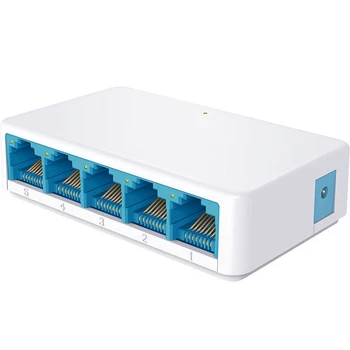 5 Ports High Speed Gigabit Mini Network Switch RJ45 1000Mbps Fast Ethernet Network Switcher Hub Splitter
5 Ports High Speed Gigabit Mini Network Switch RJ45 1000Mbps Fast Ethernet Network Switcher Hub Splitter
