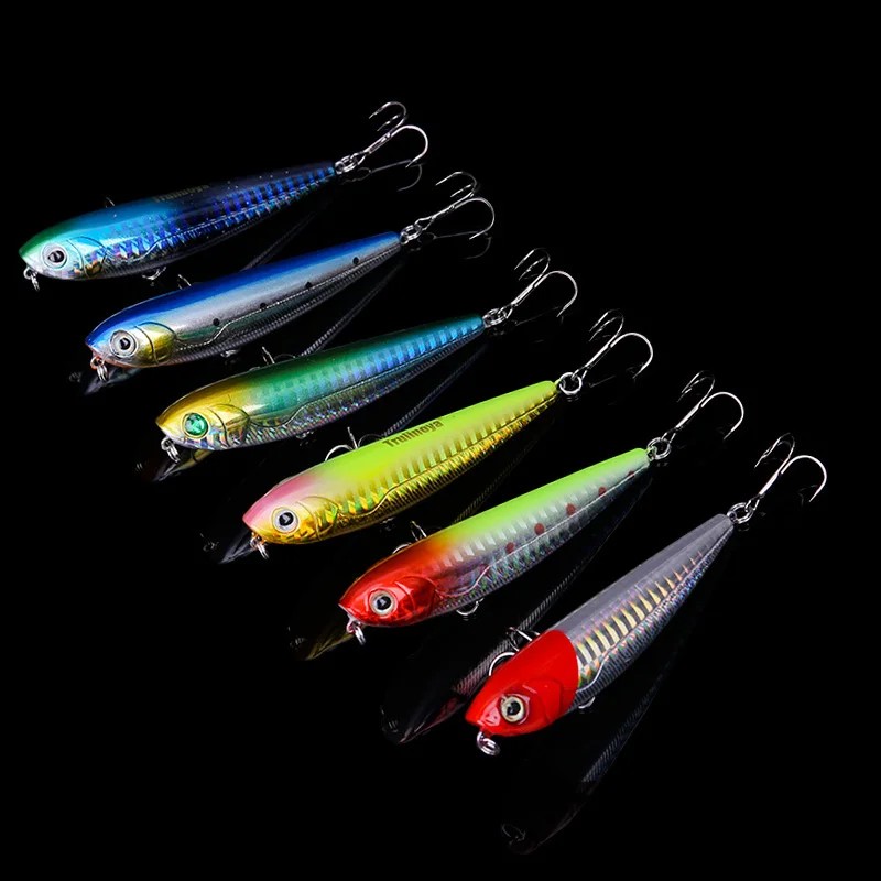 New Arrival Top Quality Top Water Pencil Lure Fishing Bait Fish in 6 Colors 85mm 10g Casting Tackle Trollig Gearing Free Shippin
New Arrival Top Quality Top Water Pencil Lure Fishing Bait Fish in 6 Colors 85mm 10g Casting Tackle Trollig Gearing Free Shippin