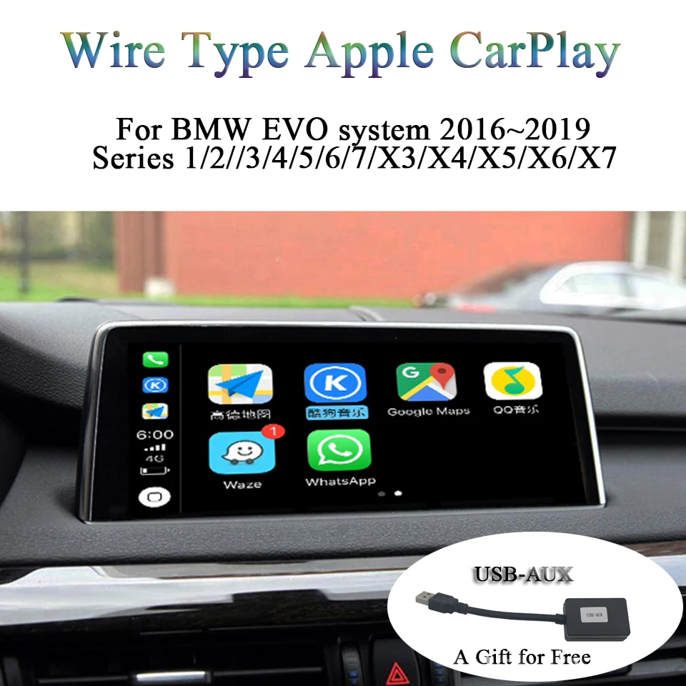 Vehicle Android Auto Mirror Link CarPlay Module Video Integration Interface for BMW All Series EVO System 2016-2019
Vehicle Android Auto Mirror Link CarPlay Module Video Integration Interface for BMW All Series EVO System 2016-2019