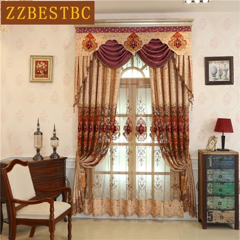 Classic European high quality embroidered villa curtains for living room window curtain bedroom Custom luxury curtains
Classic European high quality embroidered villa curtains for living room window curtain bedroom Custom luxury curtains