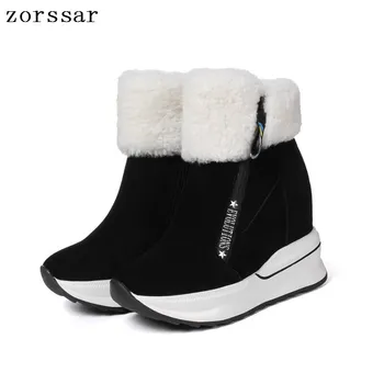 Zorssar 2018 Winter Fur Women Shoes Woman Snow Boots Ankle Warm Platform Wedge boots Fashion Ladies suede Boot Black Footwear
Zorssar 2018 Winter Fur Women Shoes Woman Snow Boots Ankle Warm Platform Wedge boots Fashion Ladies suede Boot Black Footwear