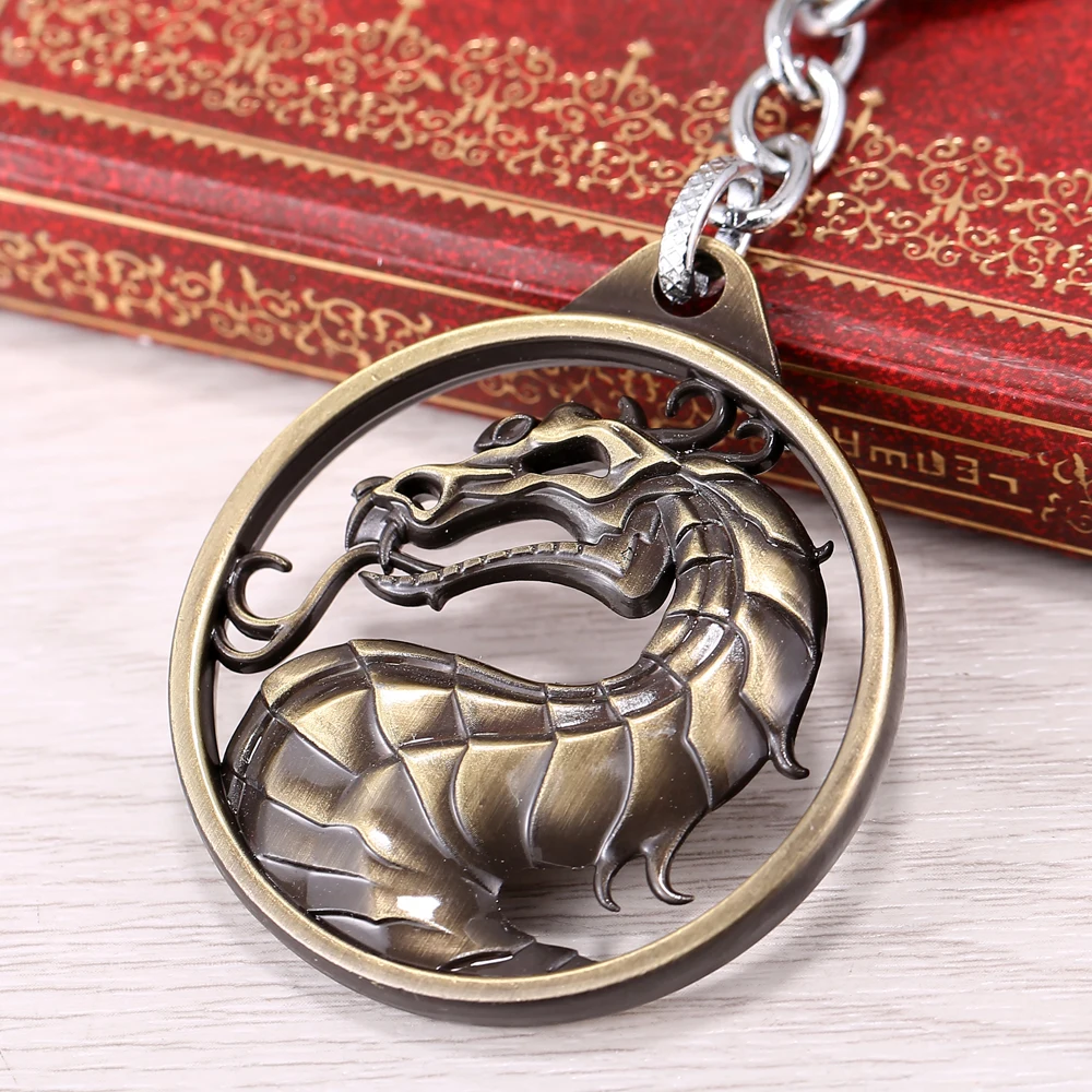 Hot Game Dragon Keychain Mortal Kombat Key Ring Metal Key Holder For Gift Chaveiro Key chain
Hot Game Dragon Keychain Mortal Kombat Key Ring Metal Key Holder For Gift Chaveiro Key chain