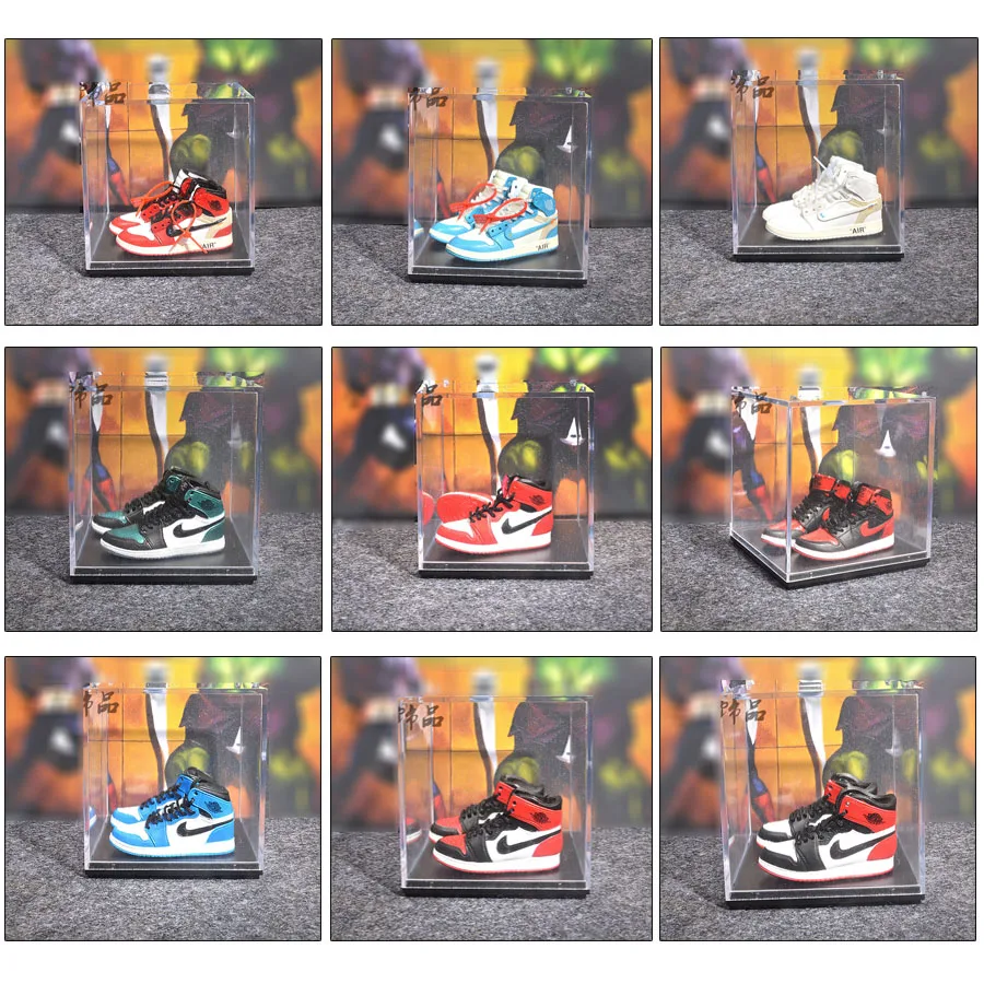 dropshipping sneaker keychains doll accessory keychain with acrylic display box 1/6 SCALE 3D Mini Shoe KEYCHAIN
dropshipping sneaker keychains doll accessory keychain with acrylic display box 1/6 SCALE 3D Mini Shoe KEYCHAIN