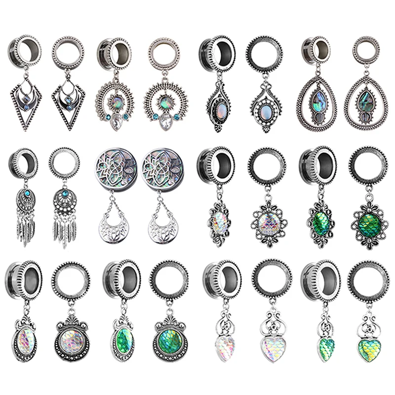 2PCS Ear Piercings 6-25mm Steel Opal Ear Plugs and Tunnels Screw Fit Expansion Ear Stretched Piercing Flesh Tunnels Body Jewelry
2PCS Ear Piercings 6-25mm Steel Opal Ear Plugs and Tunnels Screw Fit Expansion Ear Stretched Piercing Flesh Tunnels Body Jewelry