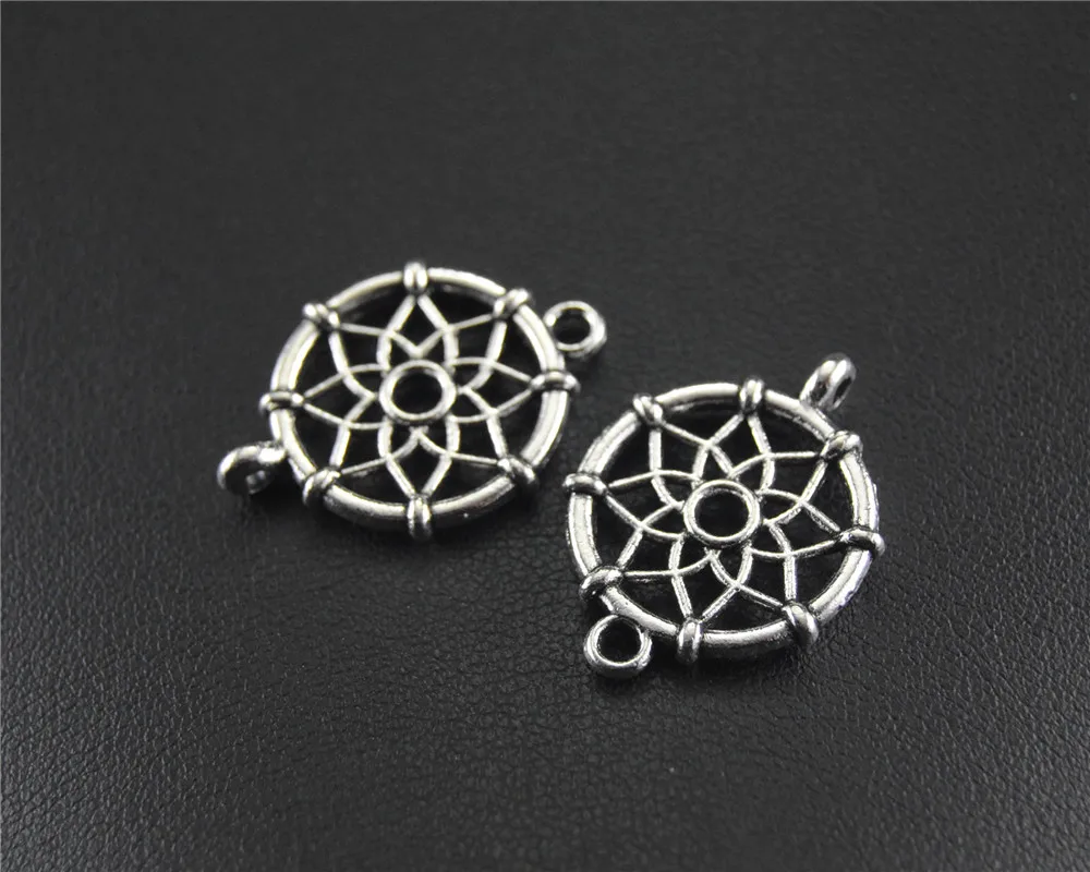 10pcs Antique Sliver Round Net Link Charm Connector Pendants For Jewelry Making DIY Handmade Craft 17x23mm A1489
10pcs Antique Sliver Round Net Link Charm Connector Pendants For Jewelry Making DIY Handmade Craft 17x23mm A1489